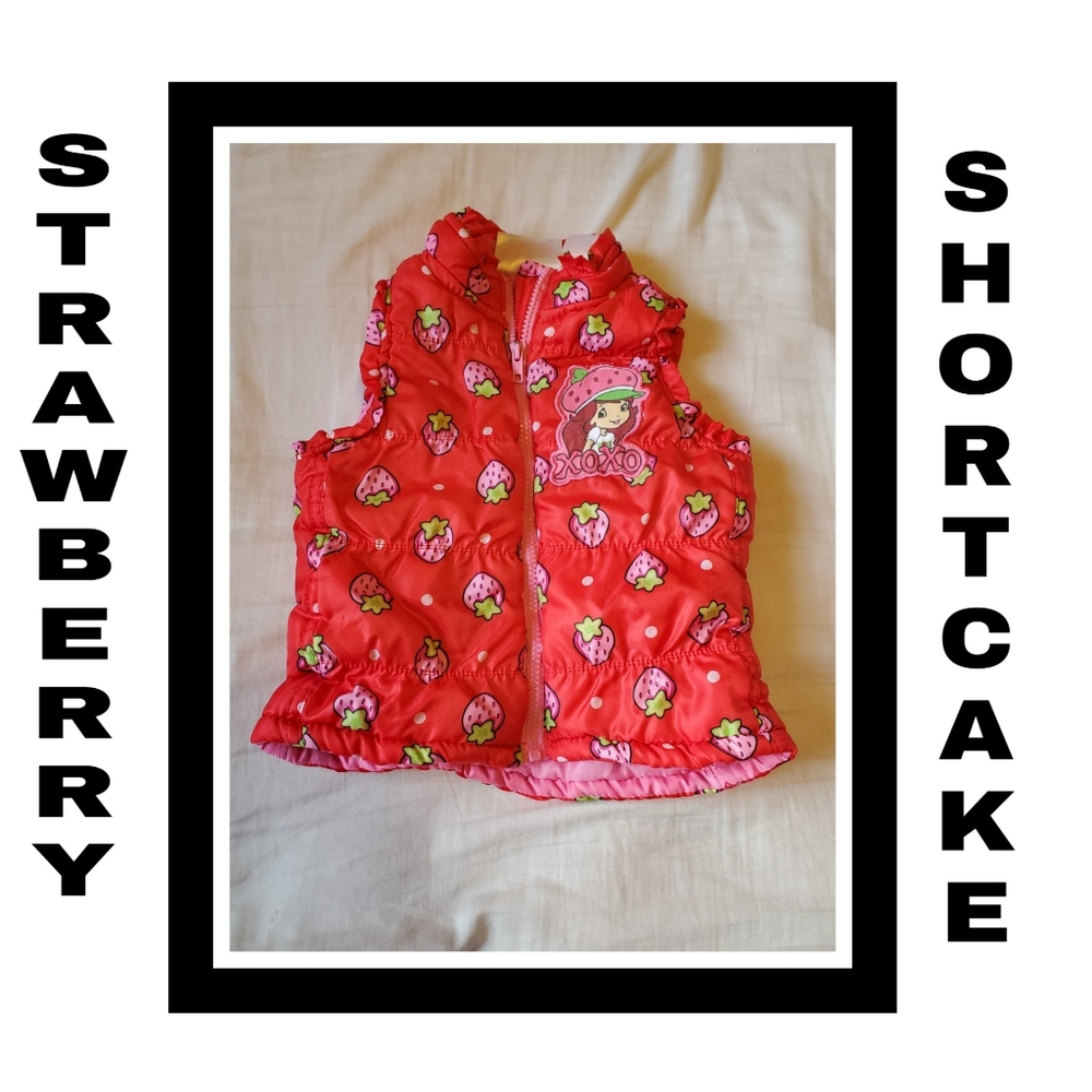 Strawberry Shortcake Puffer Vest 3 toddler